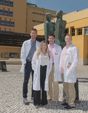 Primeiros estudantes do Programa Atlantis chegam ao CHL para observação de práticas clínicas